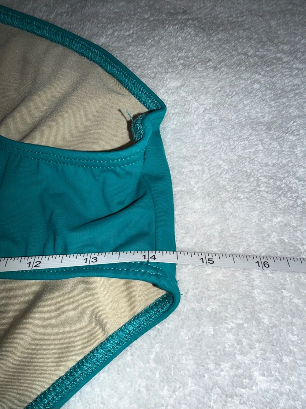 Kandi Kouture Teal One-Shoulder Cutout Kids Leotard Size‎ Child Medium (5/6)